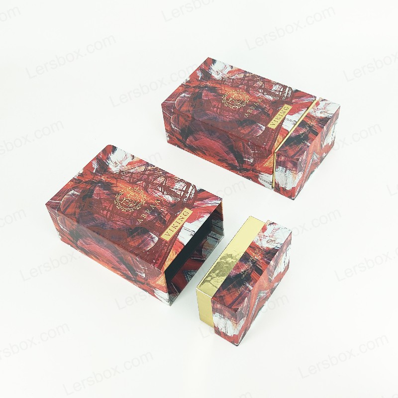 Aranyfólia parfümdoboz EVA habbéléssel és merev bázissal a prémium csomagoláshoz HP023